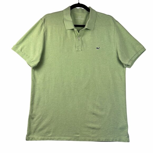 Vineyard Vines Slim Fit Mens Polo Shirt Light Green Sz L Golf Short Sleeve Polo - Picture 10 of 11